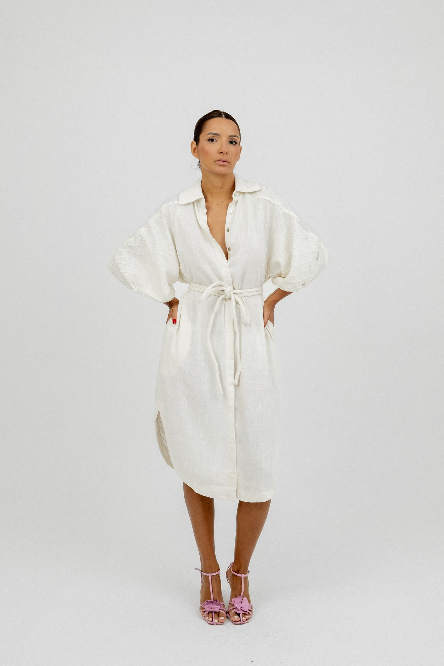 Chemise Folha Off Tapioca Soul Hara