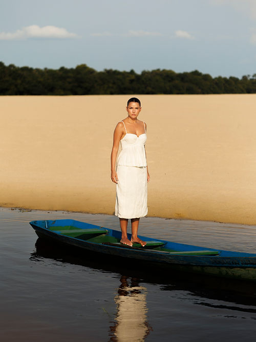 Saia Folha Off White Tapioca - Soul Hara