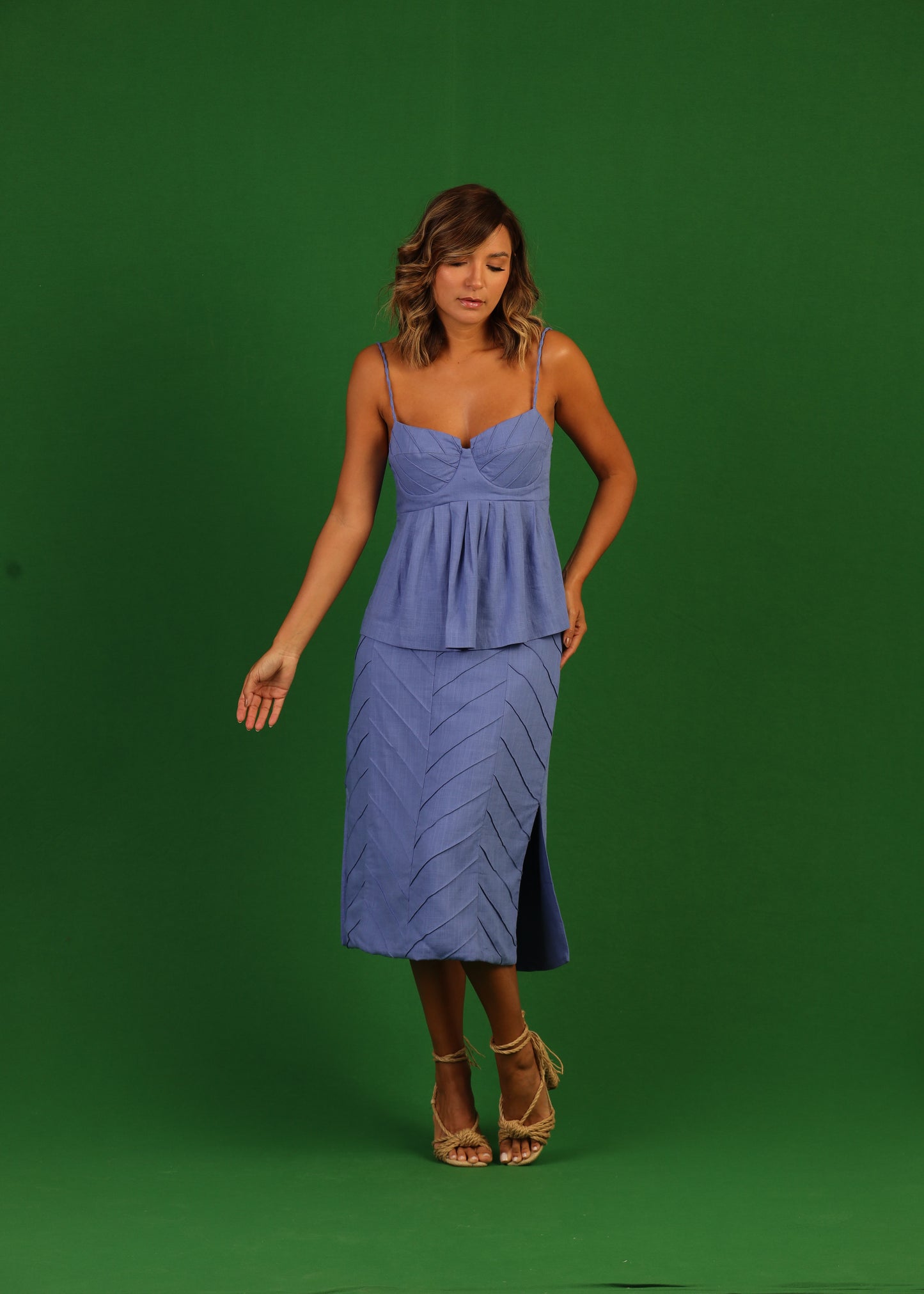 Saia Folha Azul Sanhaçu - Soul Hara