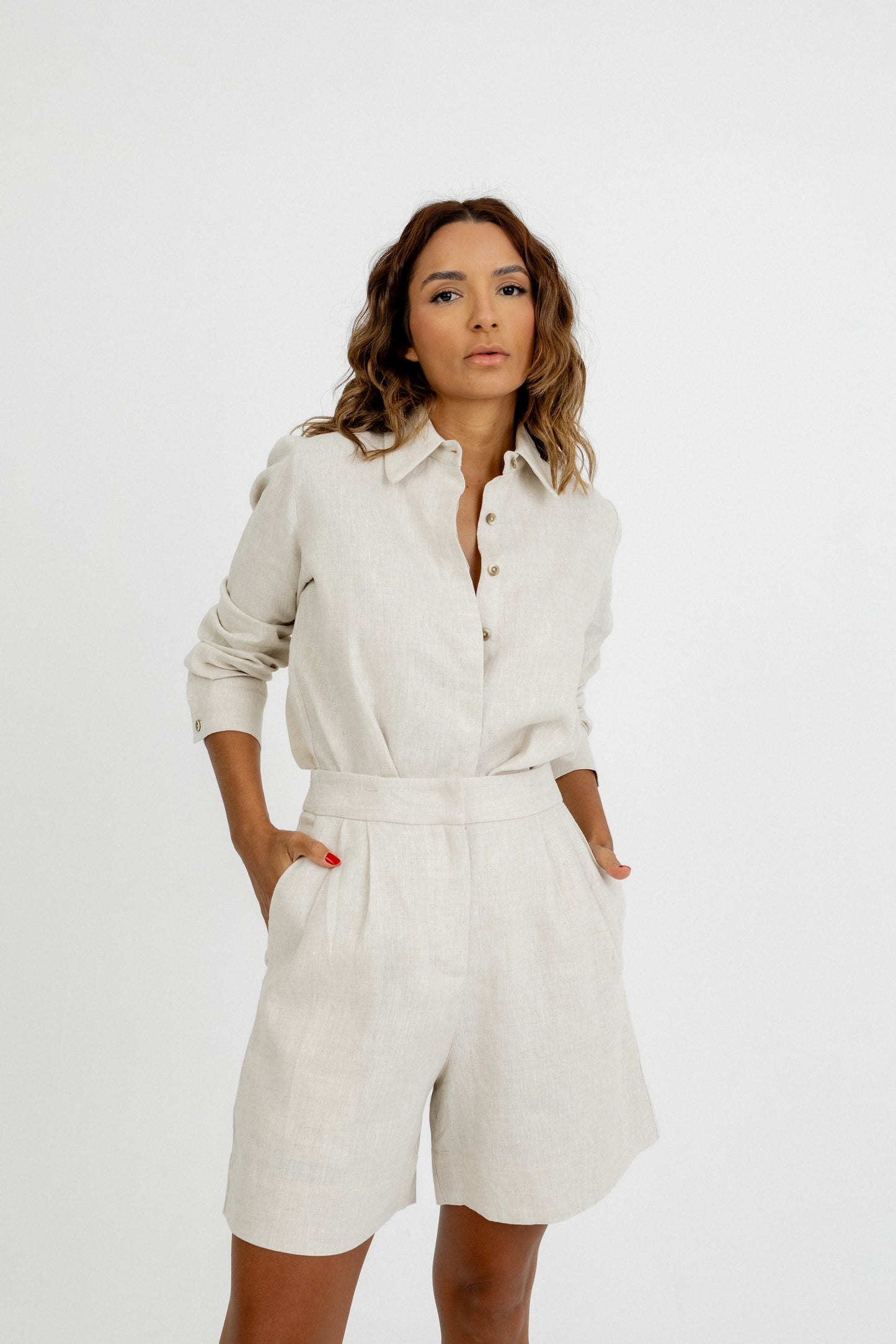 Camisa Banzeiro Natural linho puro Soul Hara
