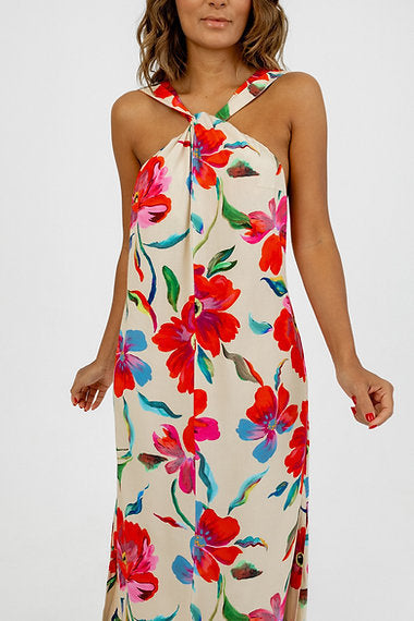 Vestido Decote Nó Florear Soul Hara