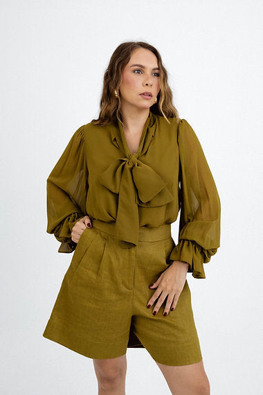Blusa Laço Verde Lôdo Soul Hara