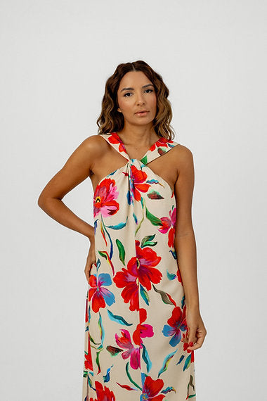 Vestido Decote Nó Florear Soul Hara