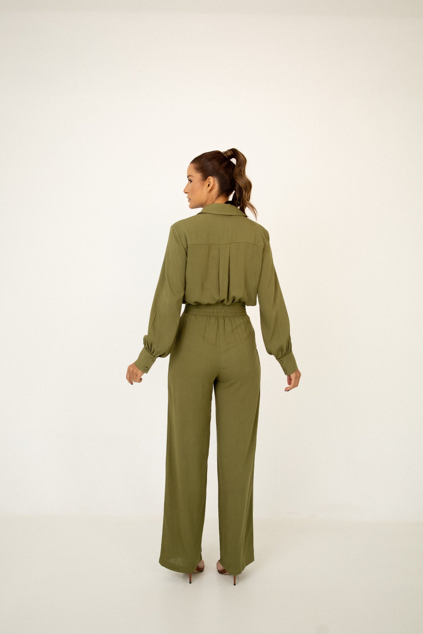 Camisa Punho Essencial Verde Oliva Soul Hara