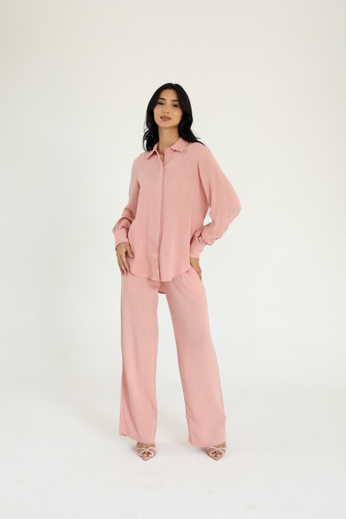 Camisa de Punho New Essencial Céu Rosa Soul Hara