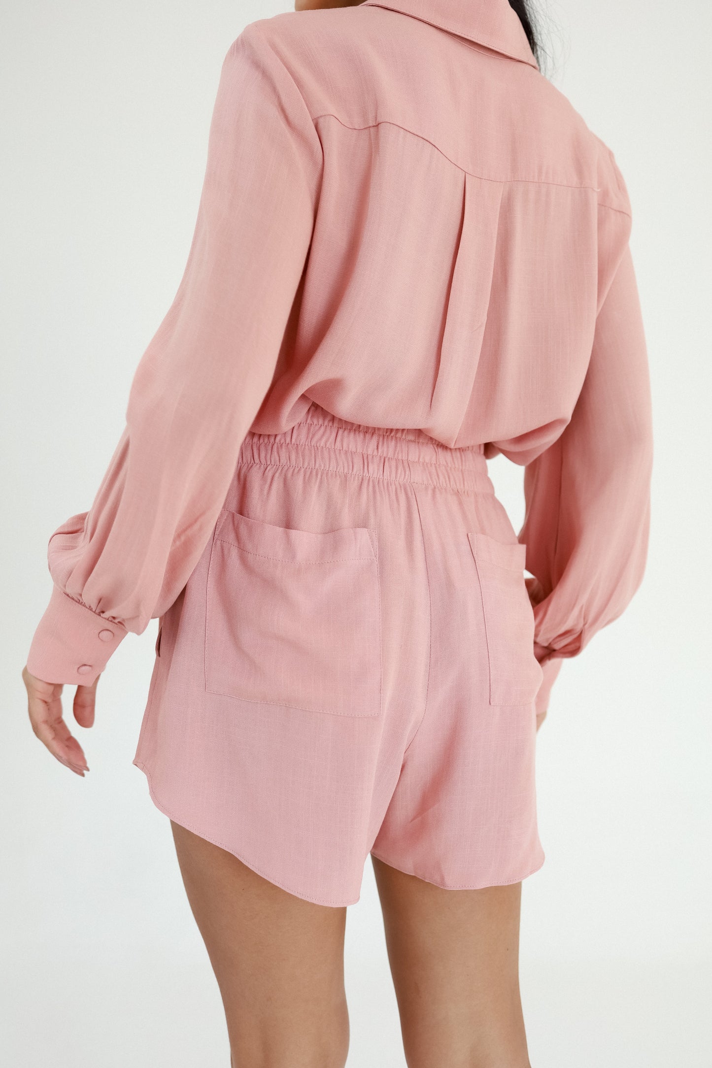 Short Cós Elástico Céu Rosa Soul Hara