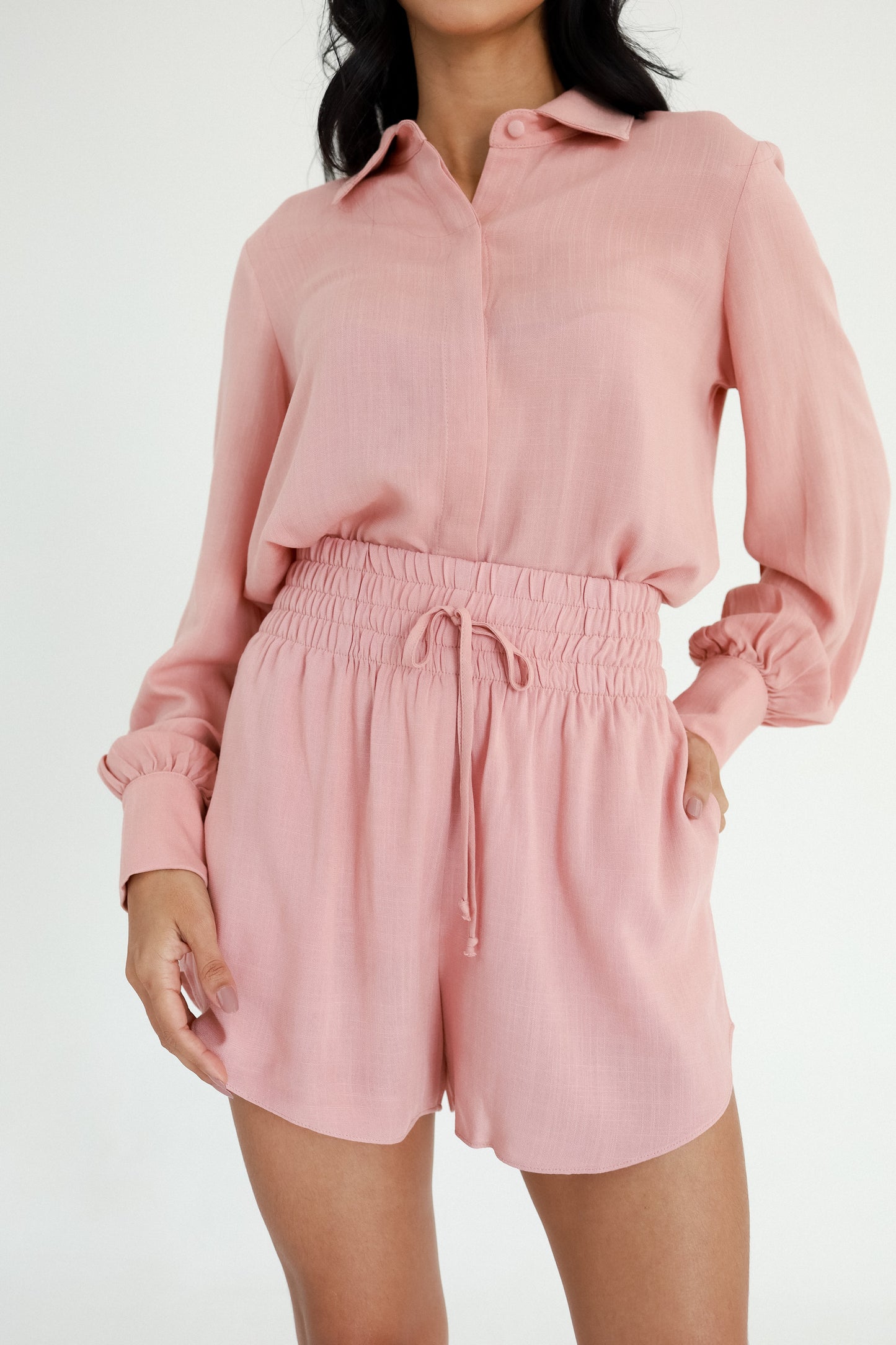 Short Cós Elástico Céu Rosa Soul Hara