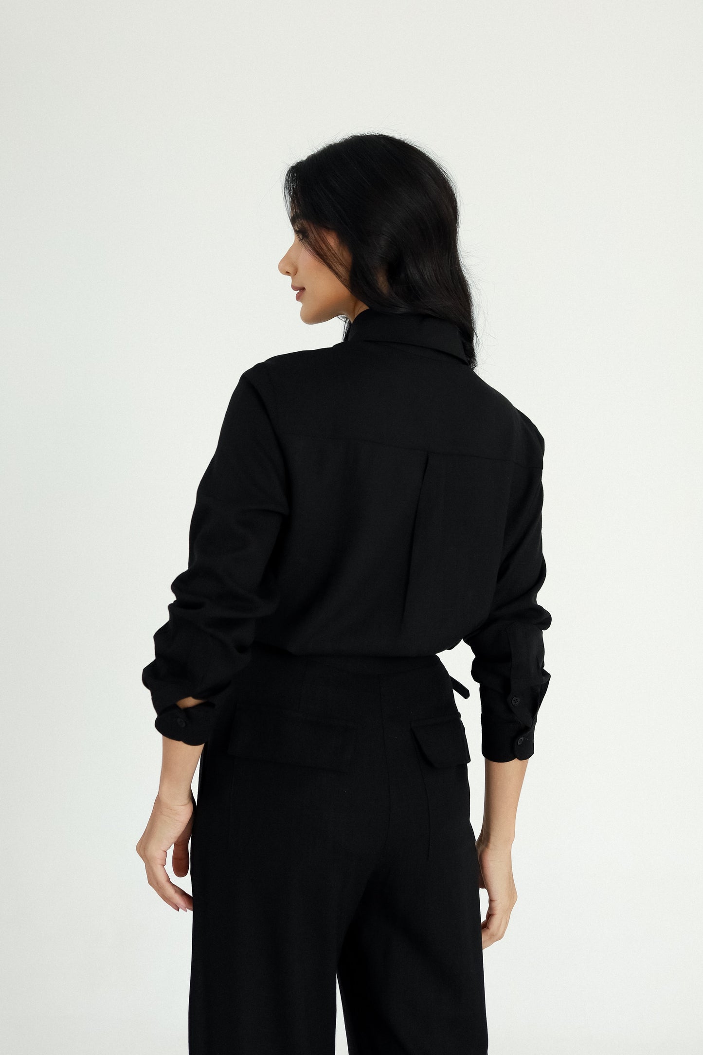 Calça Pantalona Com Pregas Rio Negro Soul Hara