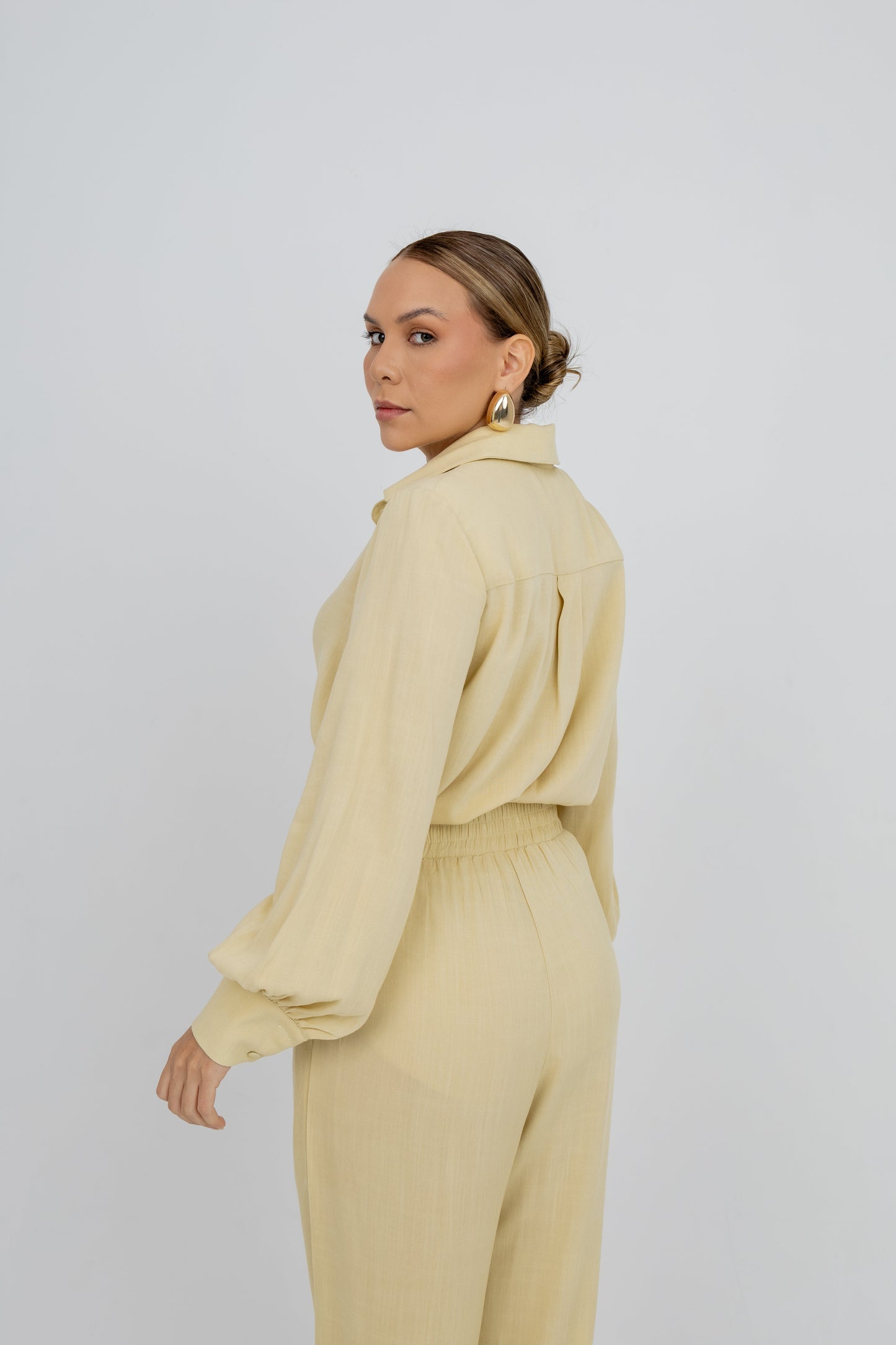 Calça Pantalona New Essencial Amarelo Jaca Soul Hara