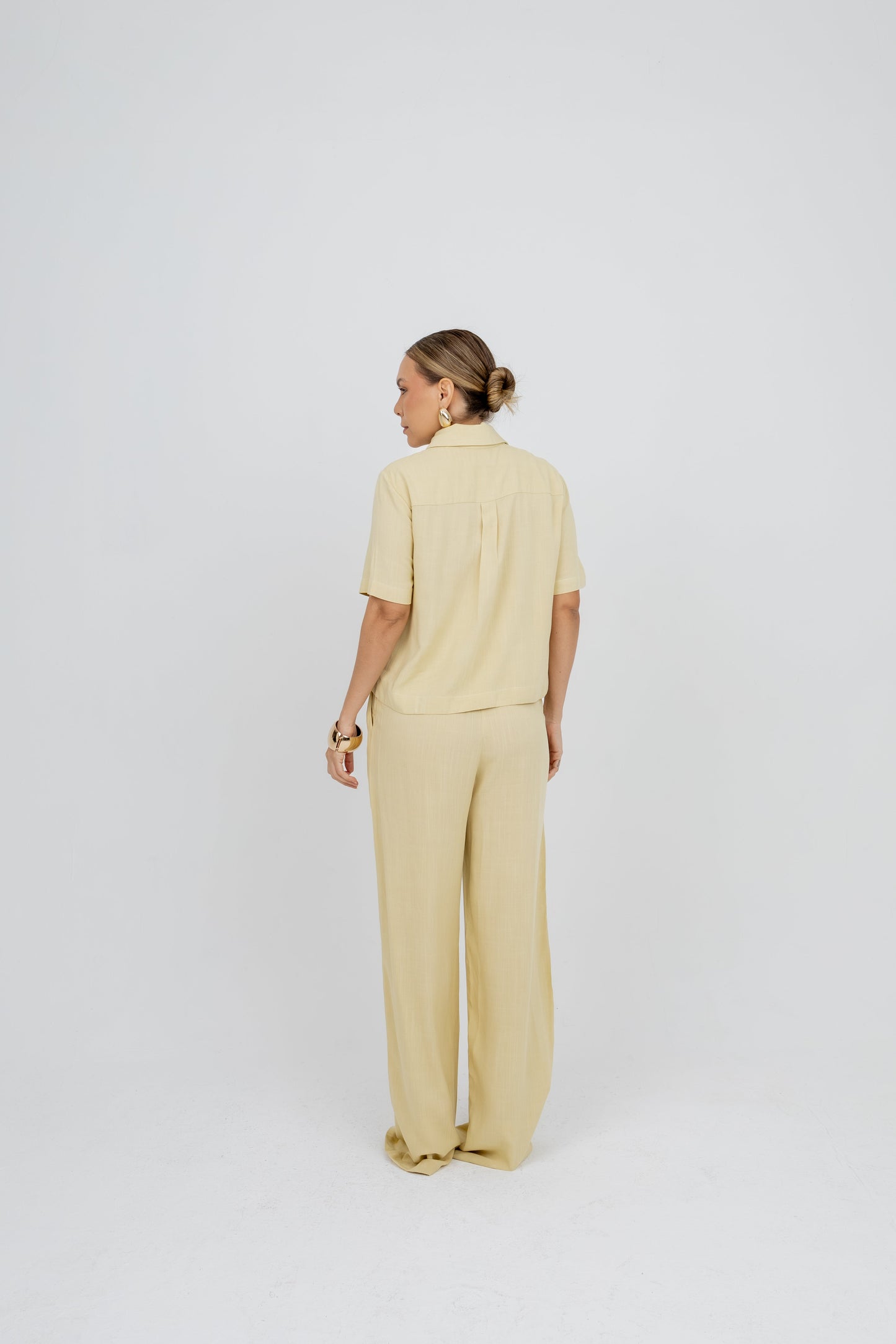 Calça Pantalona New Essencial Amarelo Jaca Soul Hara