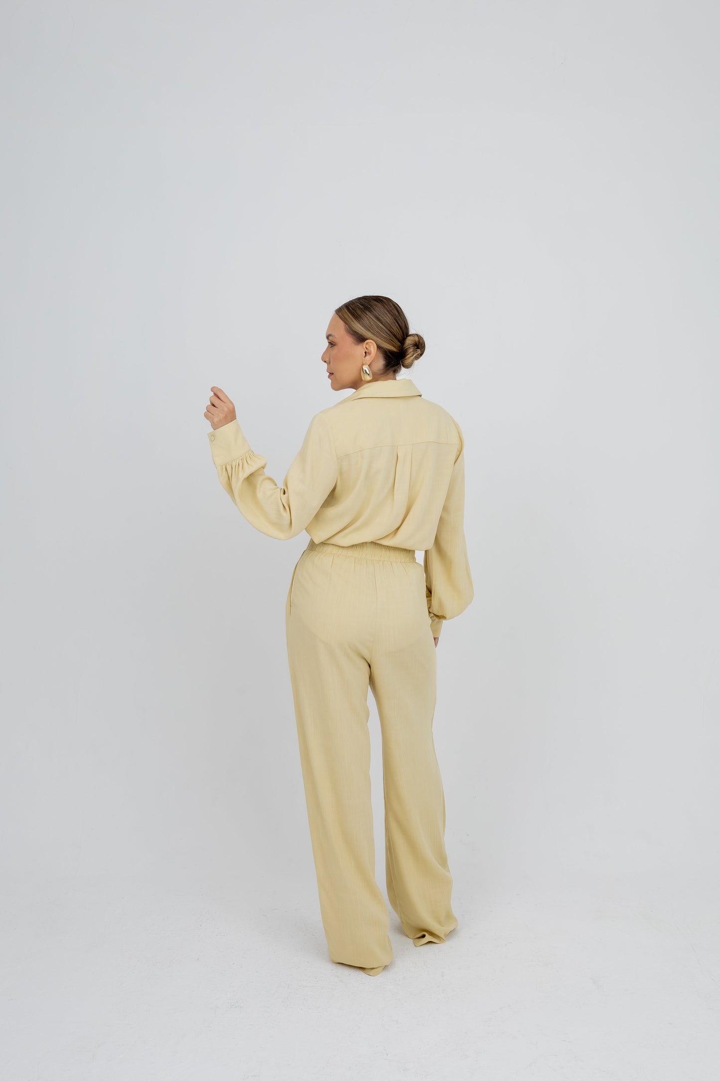 Calça Pantalona New Essencial Amarelo Jaca Soul Hara