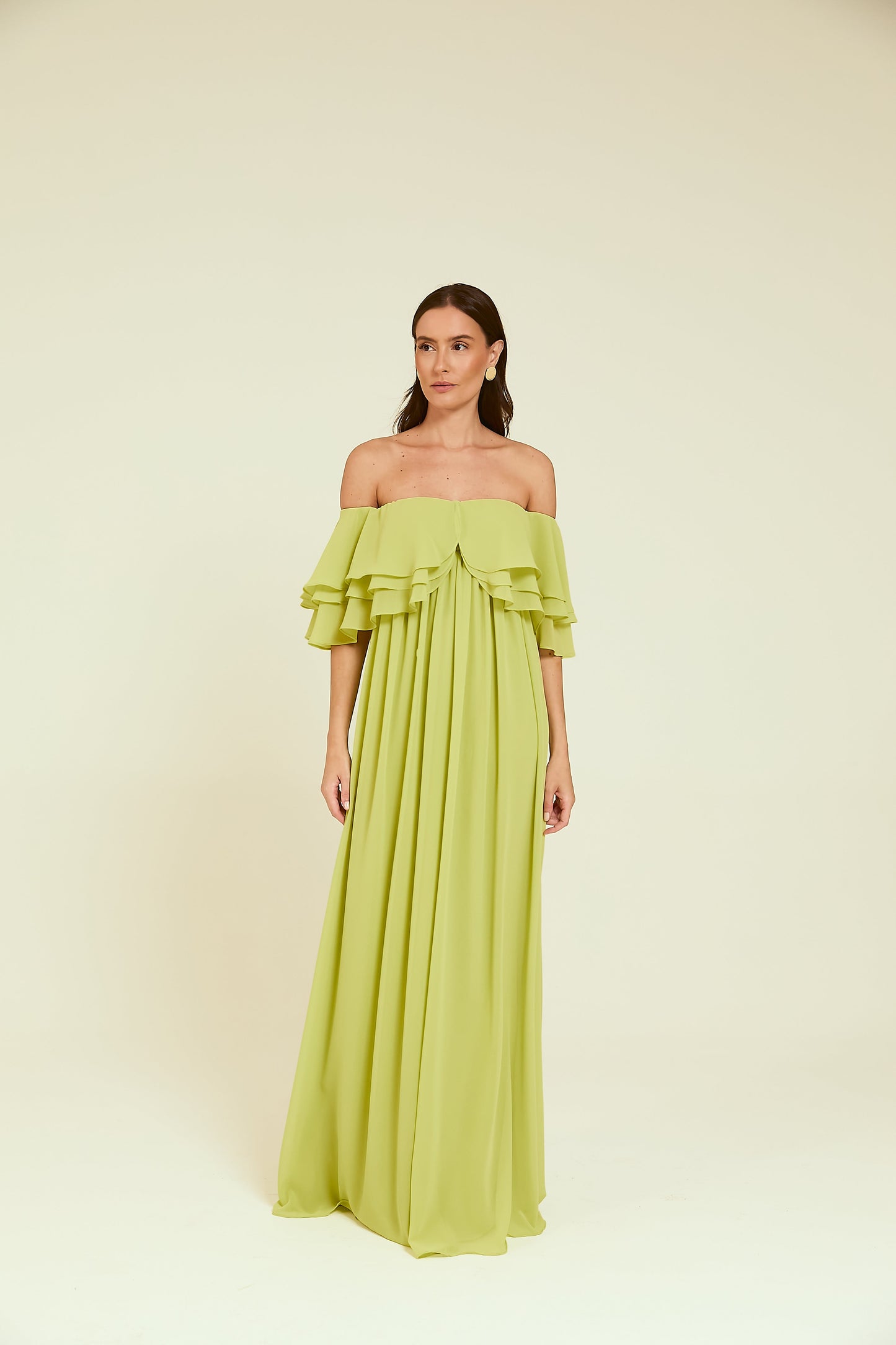 Vestido Longo Ombro a Ombro Marguerita Soul Hara