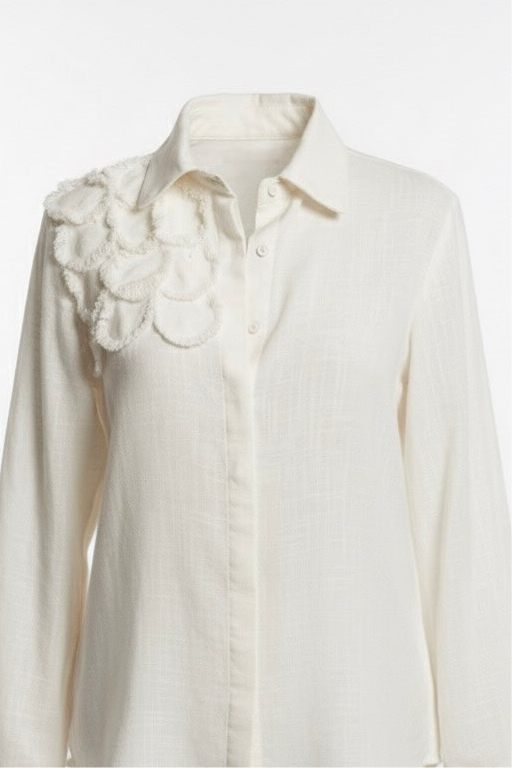 Camisa Punho Com Escamas Tapioca Soul Hara