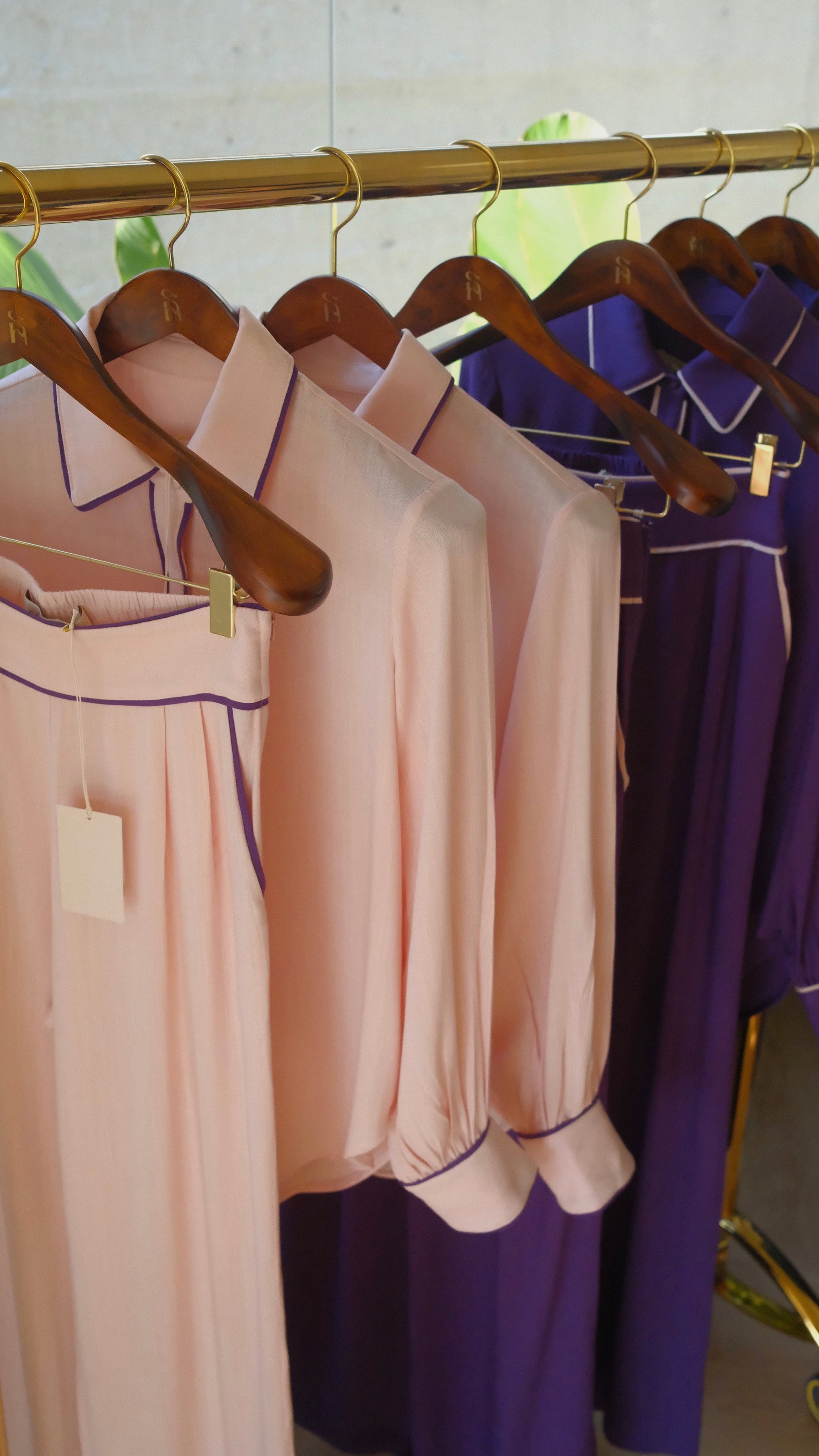 Camisa Essencial com Vivo Rosa/Roxa Soul Hara
