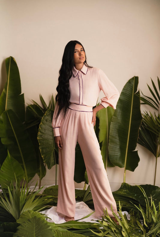 Calça Essencial  Com Vivo Rosa/Roxa Soul Hara