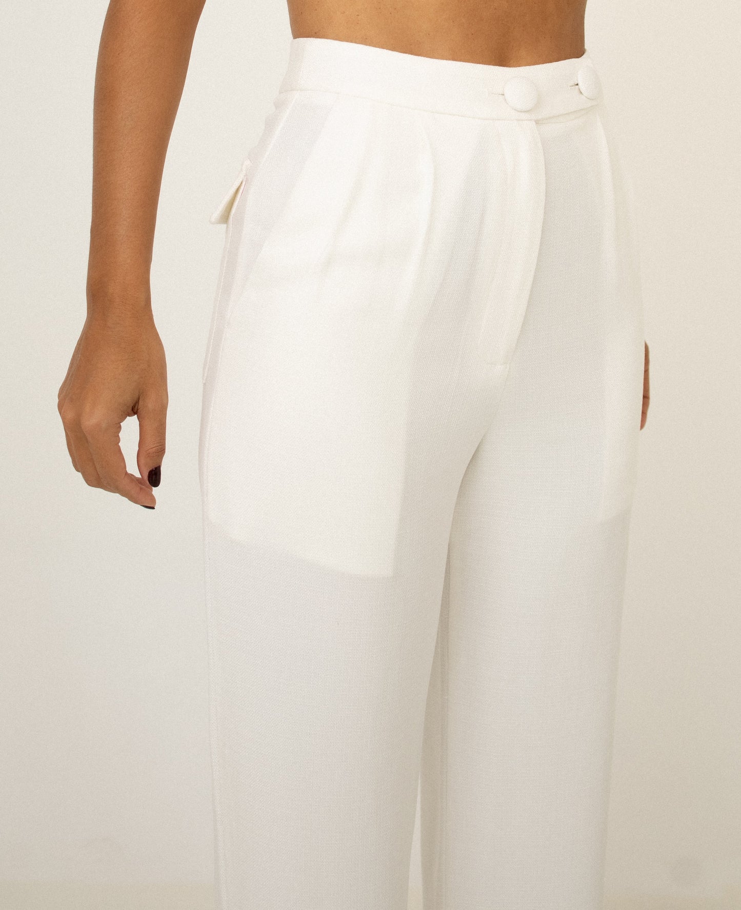 Calça Alfaitaria Transpassado Tapioca Soul Hara