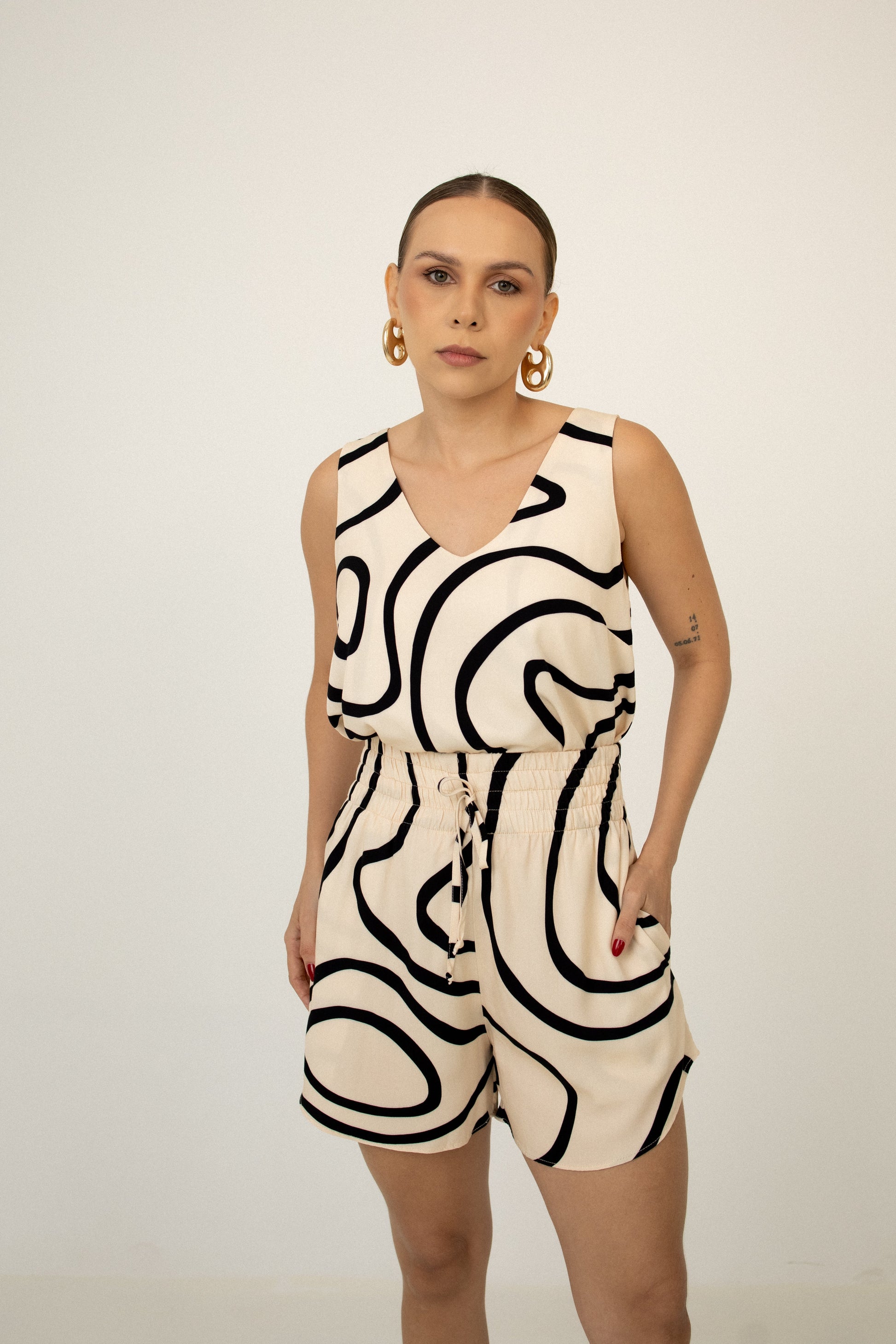 Short Cós Elástico New Meandros Soul Hara