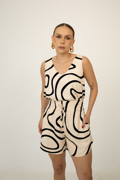 Short Cós Elástico New Meandros Soul Hara