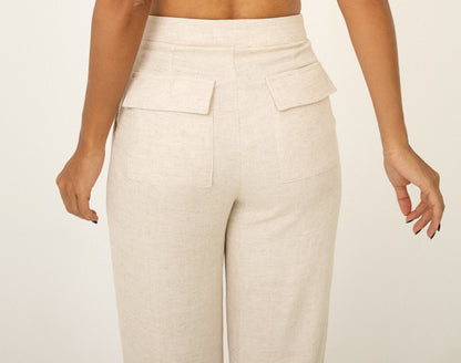 Calça Alfaitaria Transpassado Natural Soul Hara