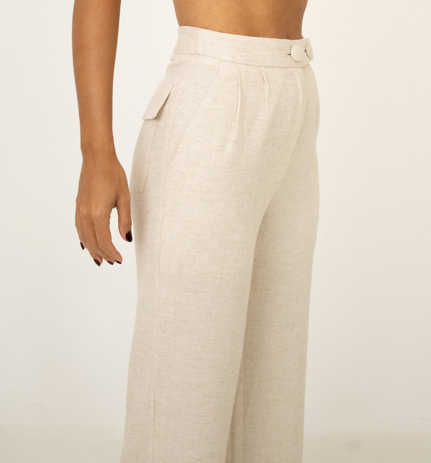 Calça Alfaitaria Transpassado Natural Soul Hara