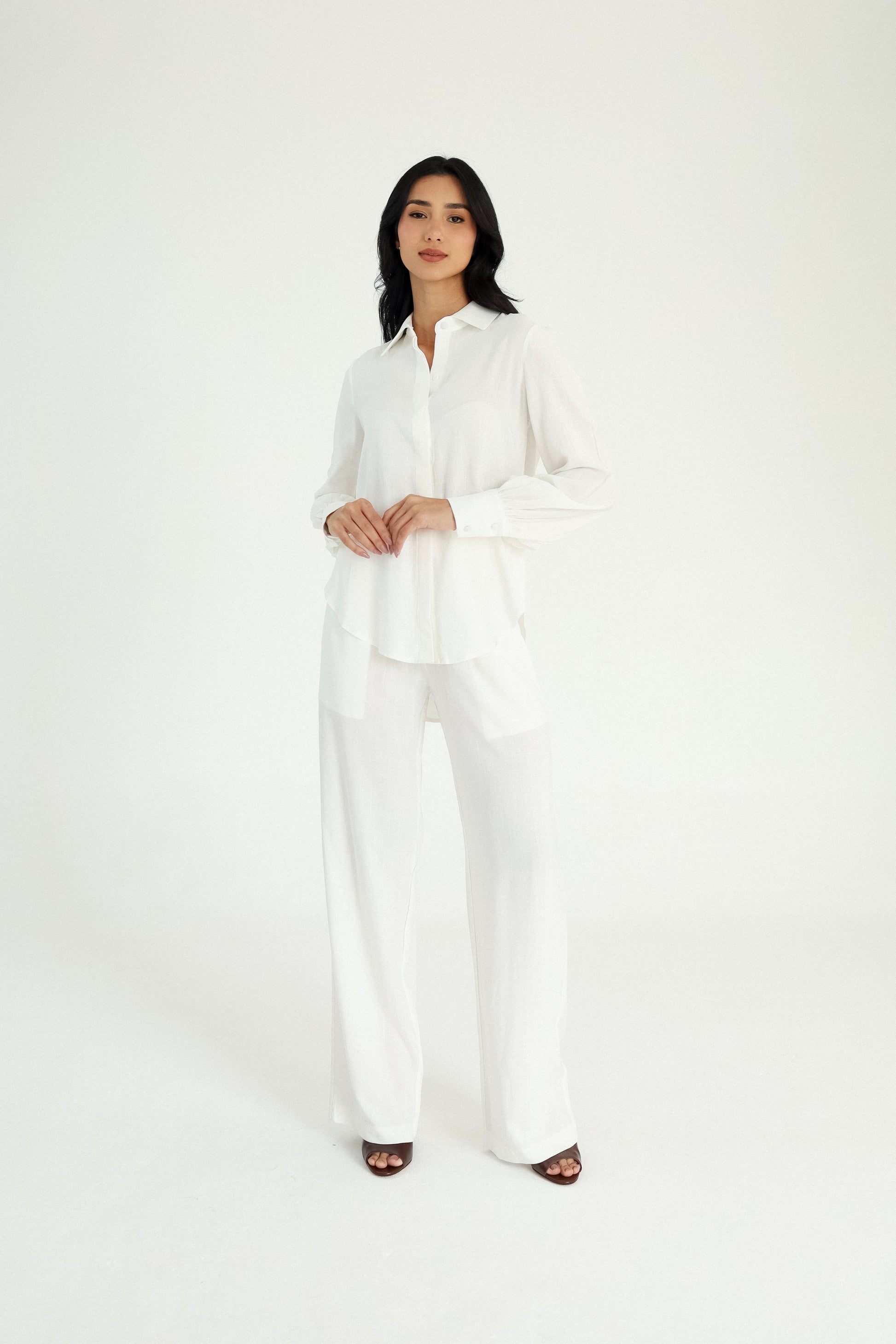 Camisa Punho New Essencial Off Tapioca Soul Hara