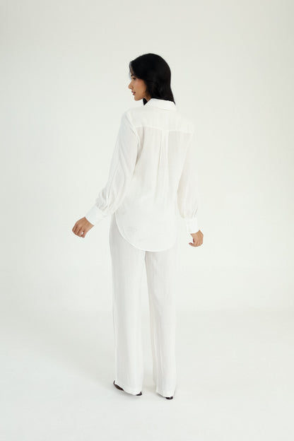 Camisa Punho New Essencial Off Tapioca Soul Hara
