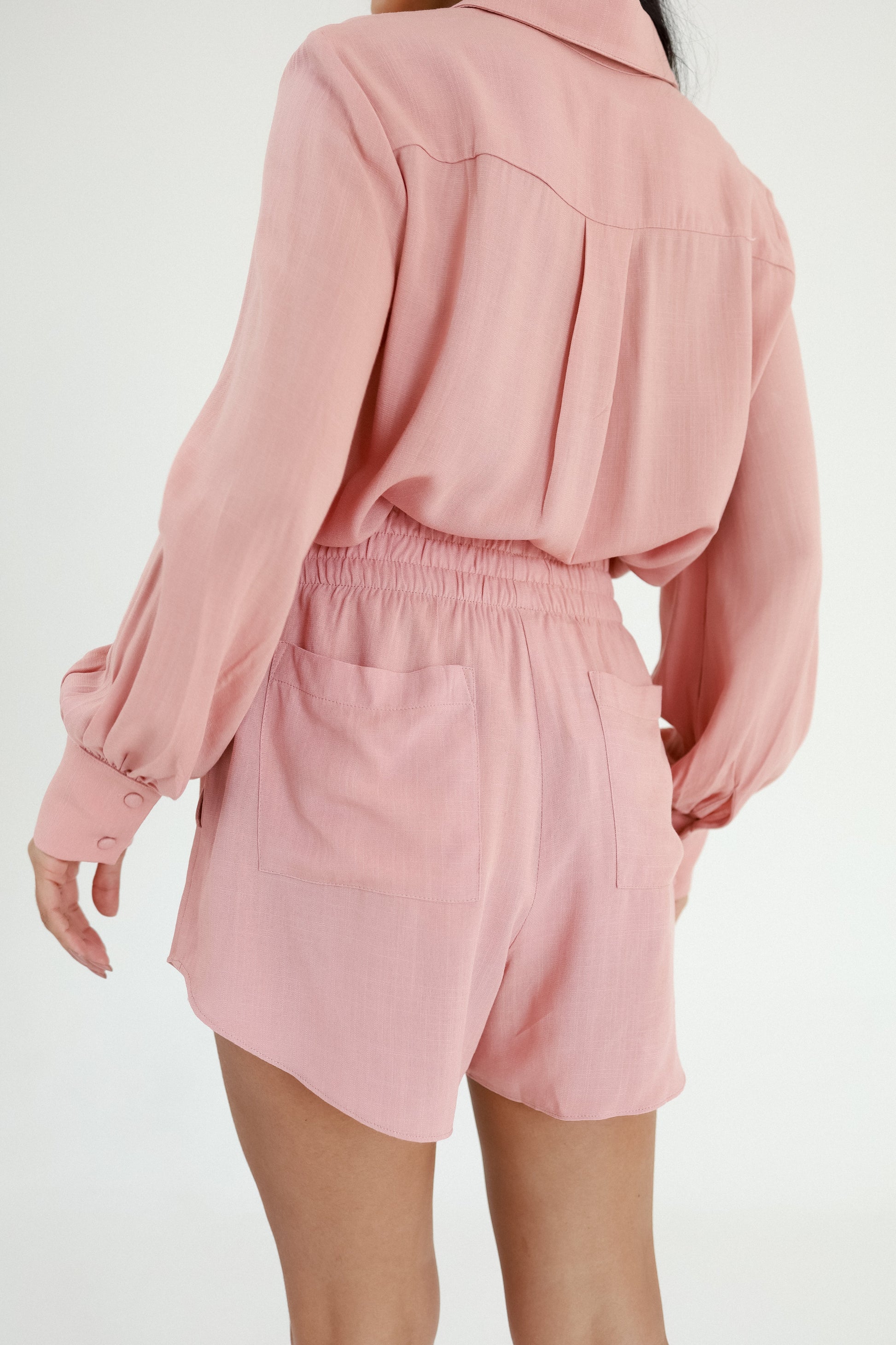 Short Cós Elástico Céu Rosa Soul Hara