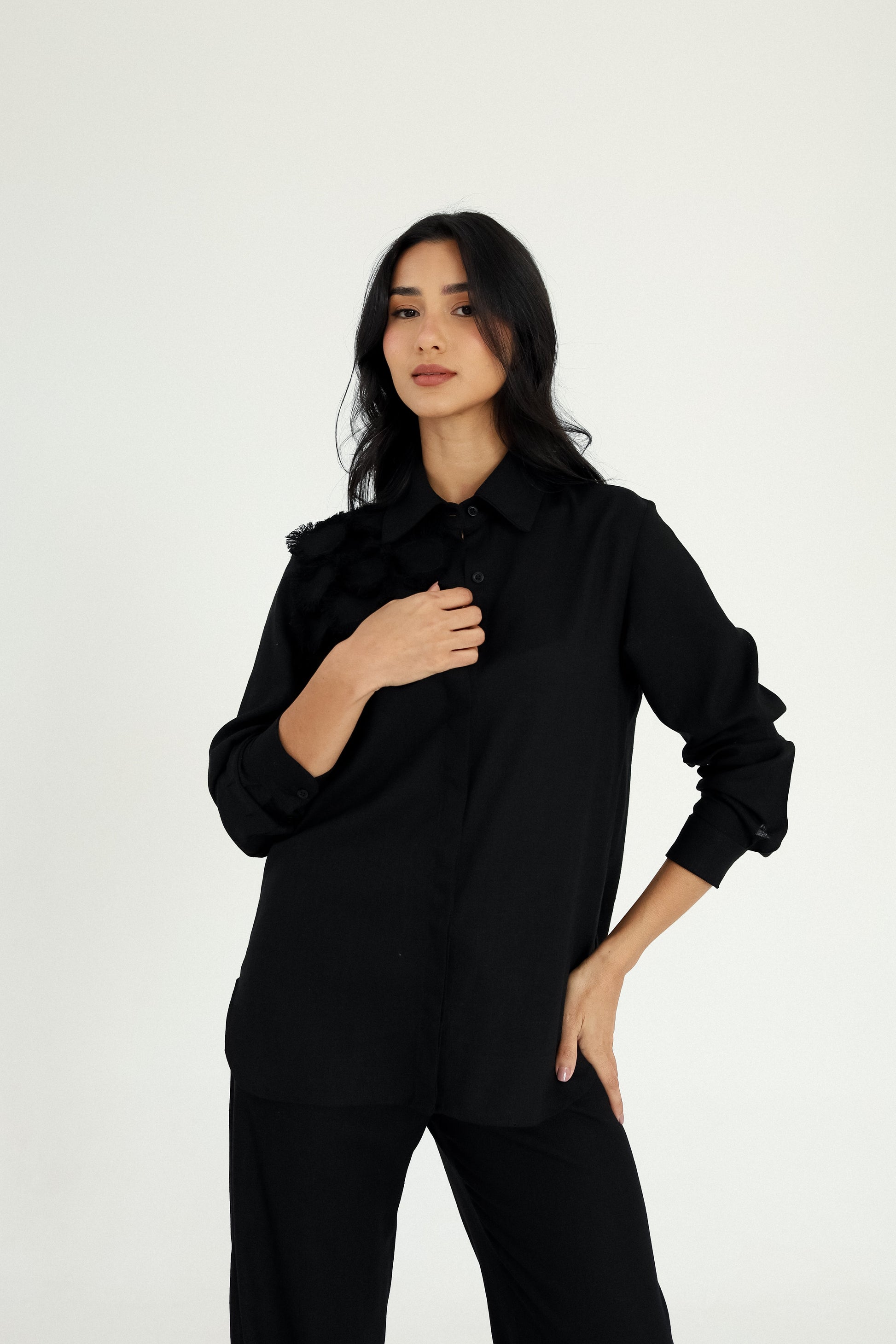 Camisa Punho Com Escamas Rio Negro Soul Hara