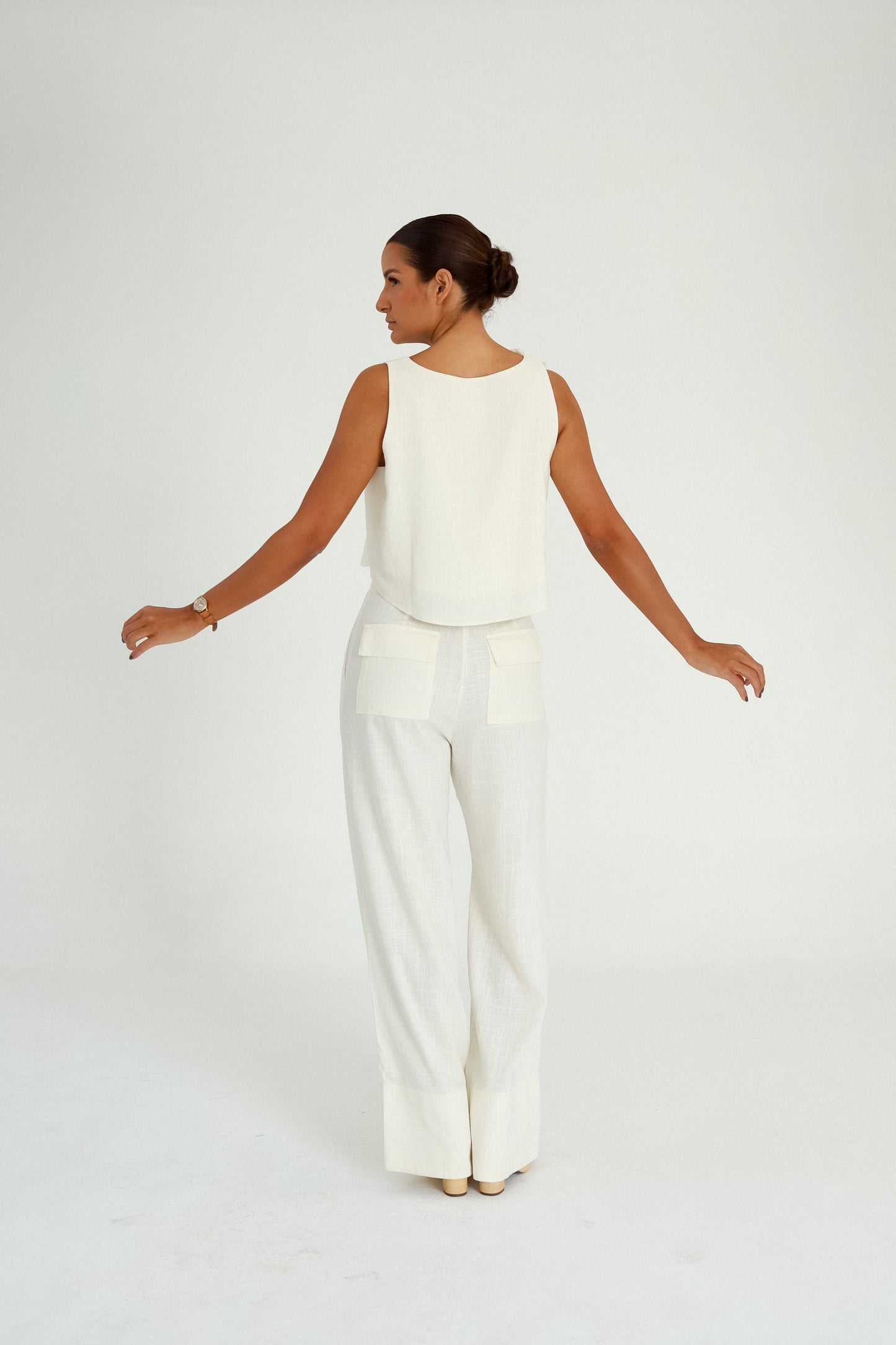 Regata Cropped Com Escamas Tapioca Soul Hara