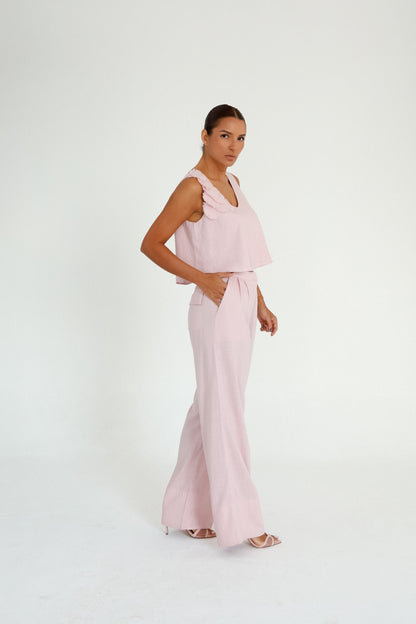 Regata Cropped Com Escamas Céu Rosa Soul Hara