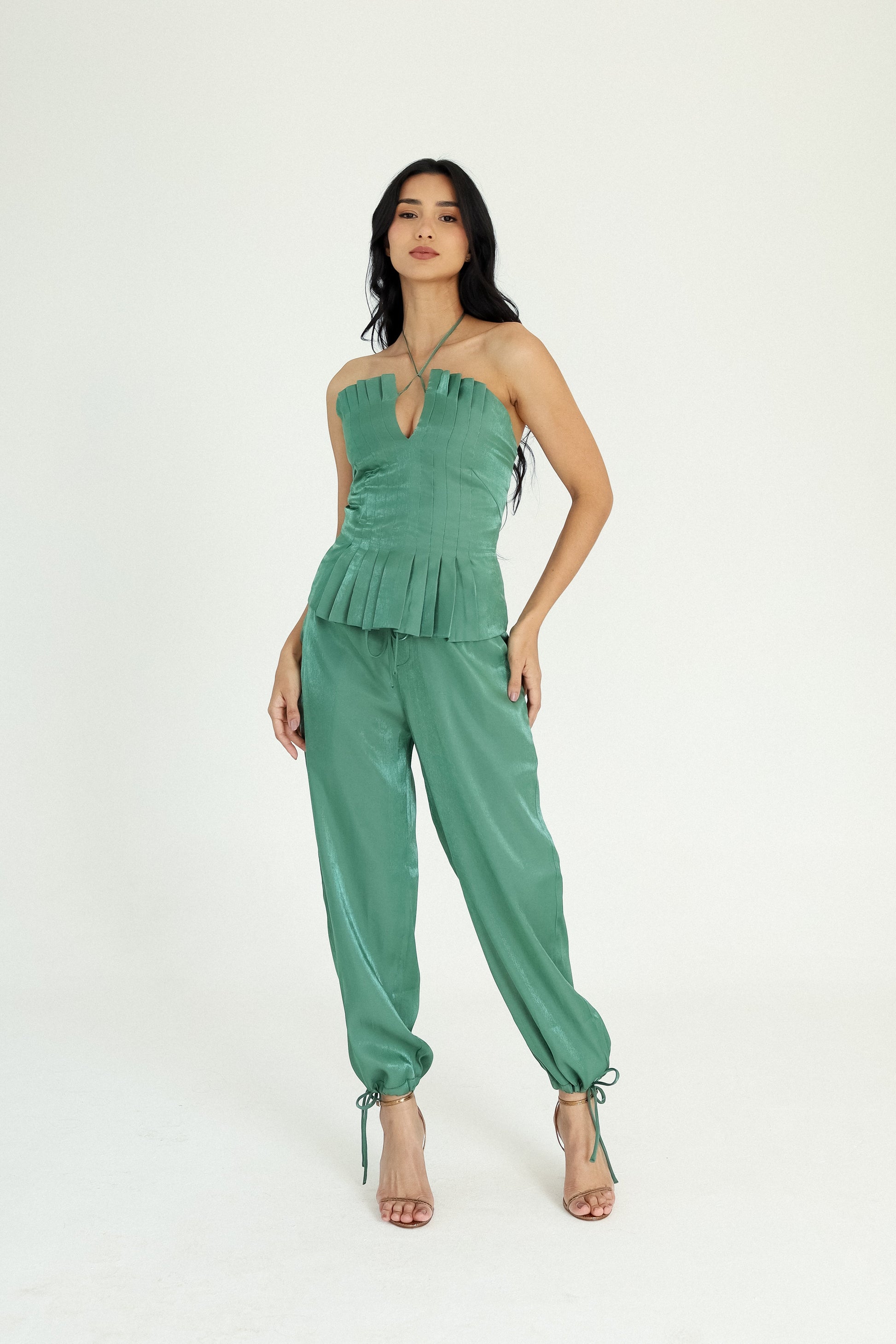 Calça Jogger Cintilante Verde Soul Hara