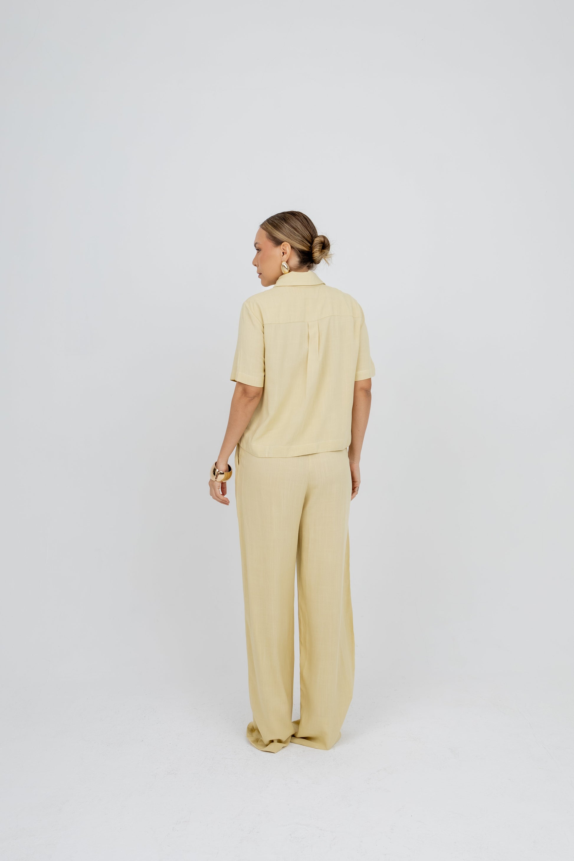 Calça Pantalona New Essencial Amarelo Jaca Soul Hara