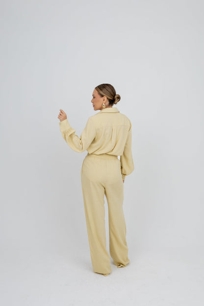 Calça Pantalona New Essencial Amarelo Jaca Soul Hara