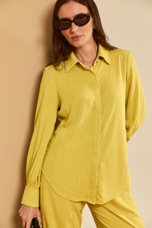 Camisa Manga Folha Verde Abacate Soul Hara