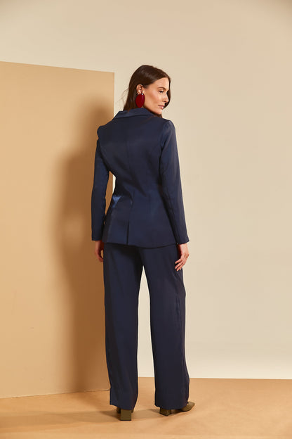 Calça Alfaiataria Cintilante Azul Soul Hara