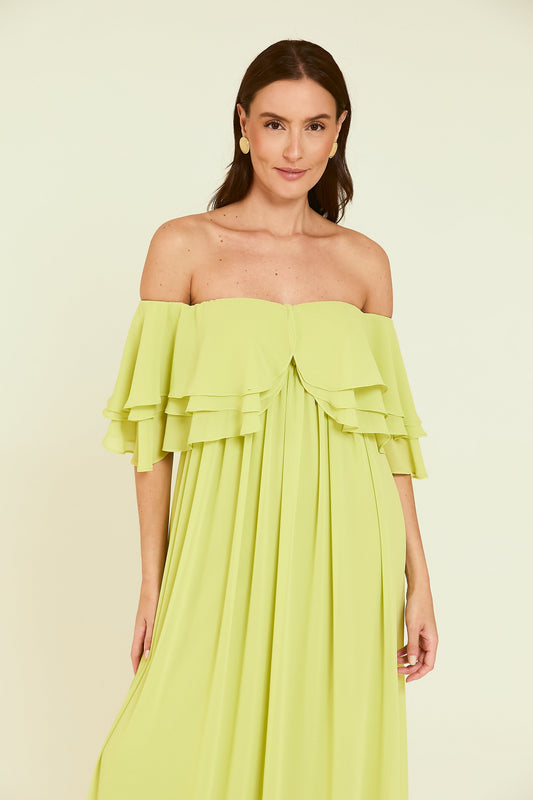 Vestido Longo Ombro a Ombro Marguerita Soul Hara