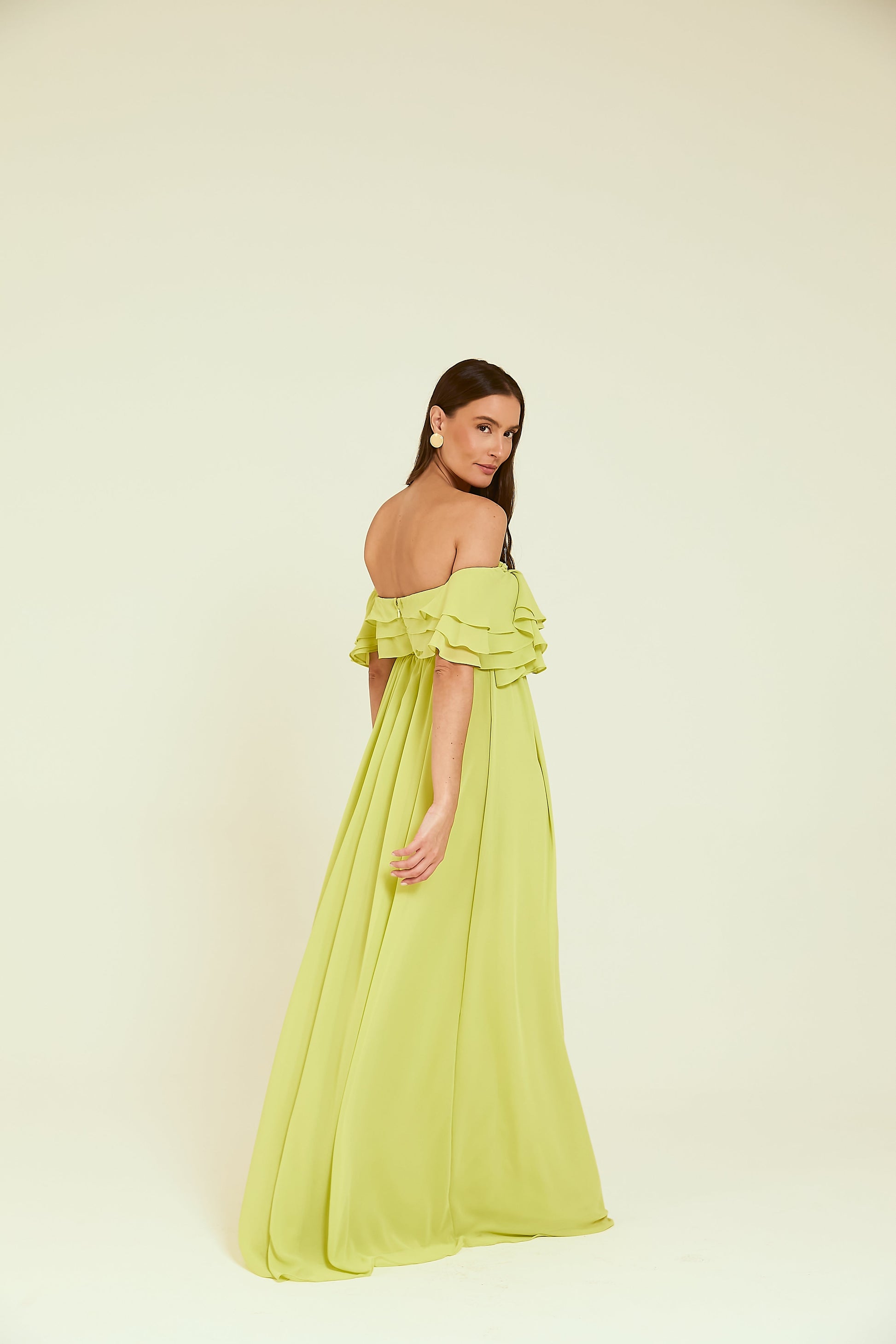 Vestido Longo Ombro a Ombro Marguerita Soul Hara