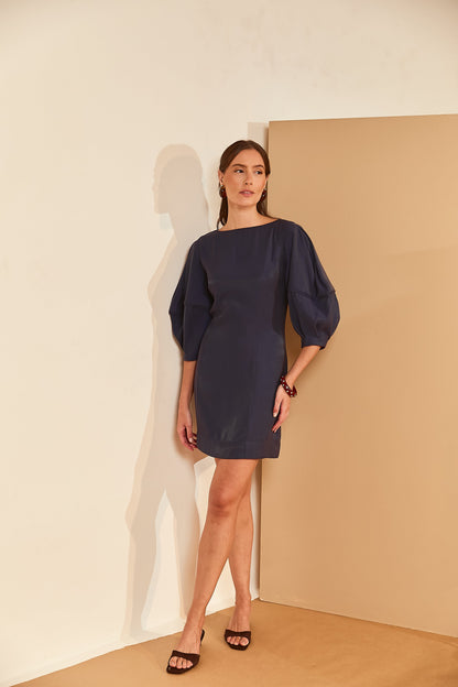 Vestido Mini Cintilante Azul Soul Hara
