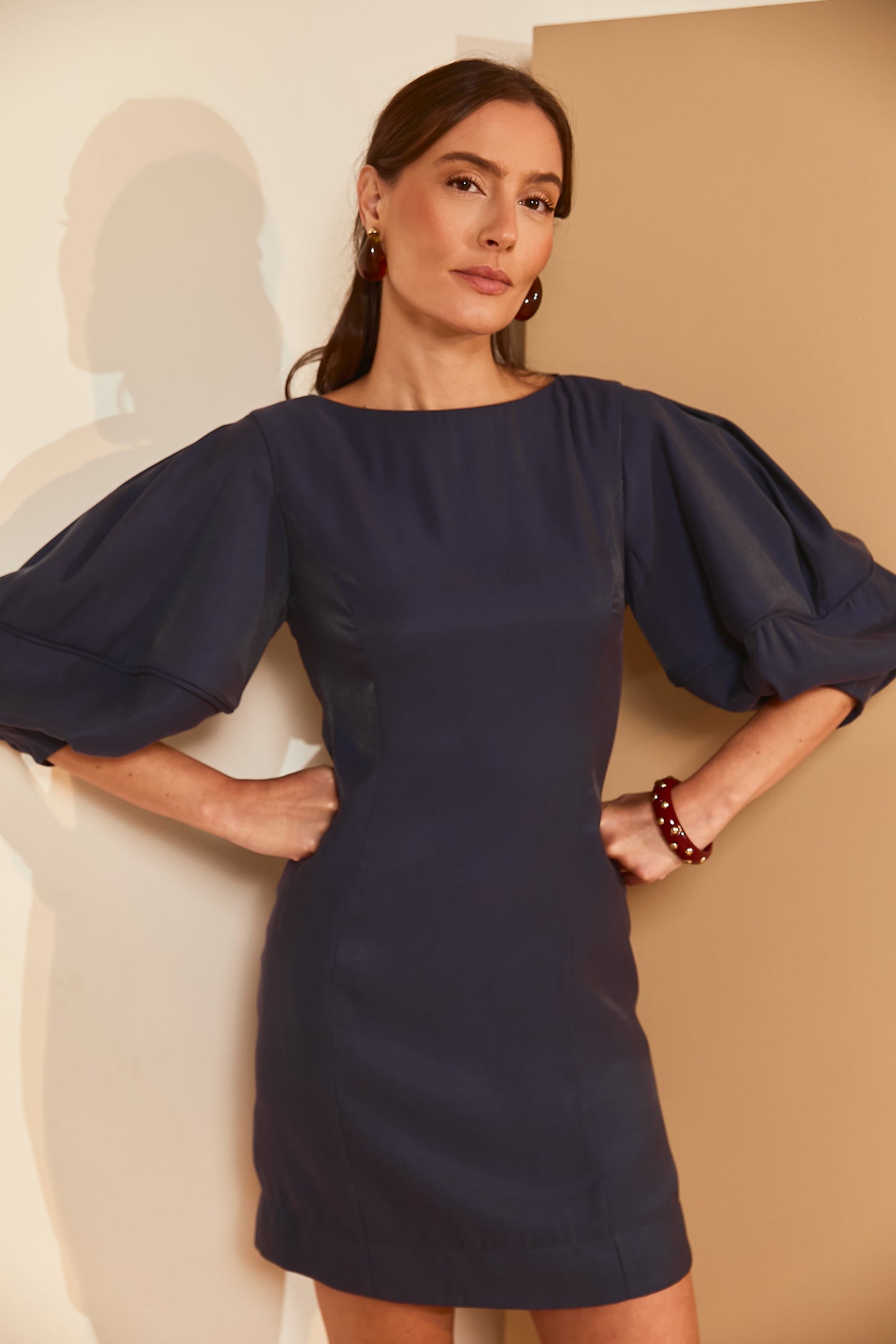 Vestido Mini Cintilante Azul Soul Hara