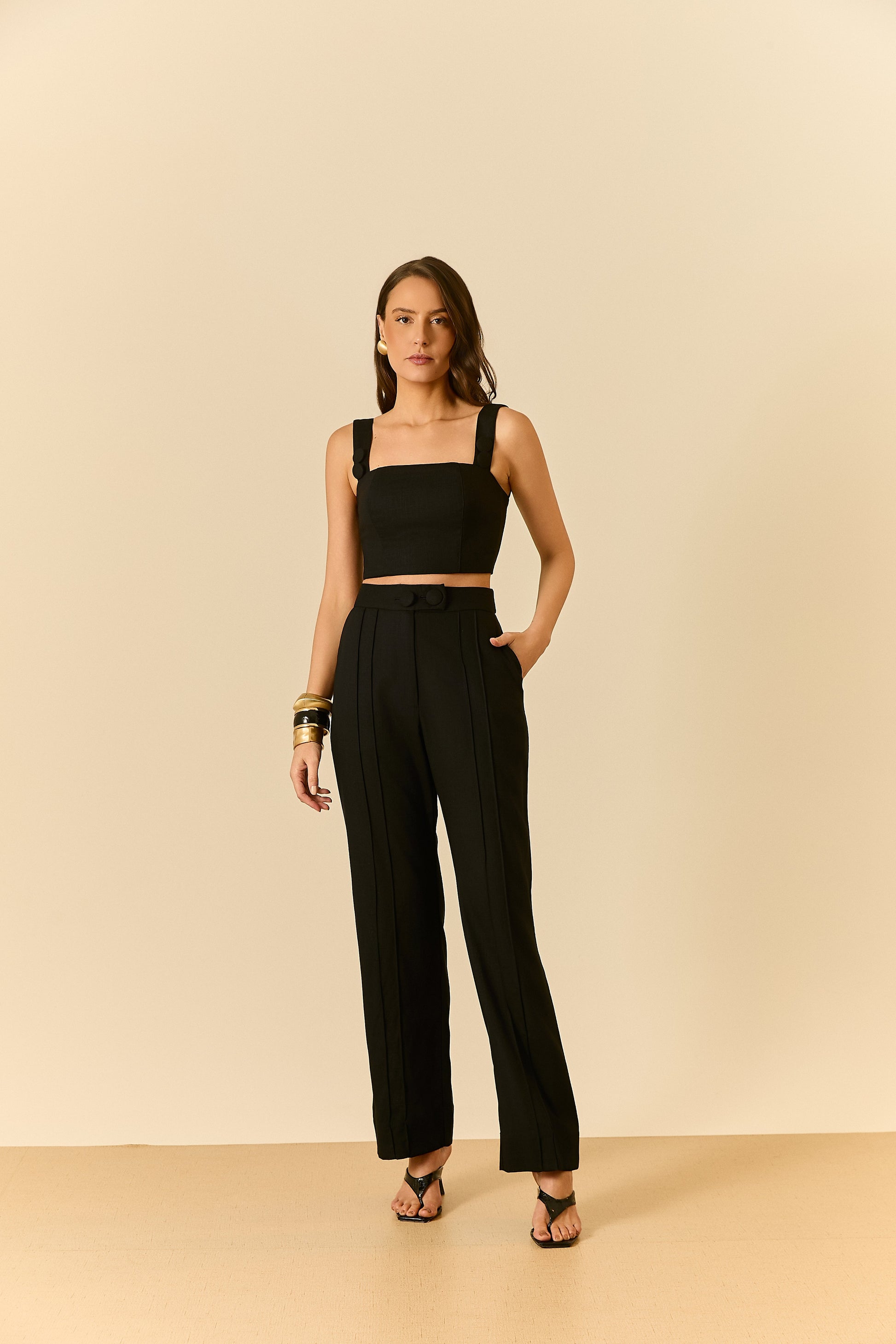 Calça Pantalona Botões Rio Negro Soul Hara