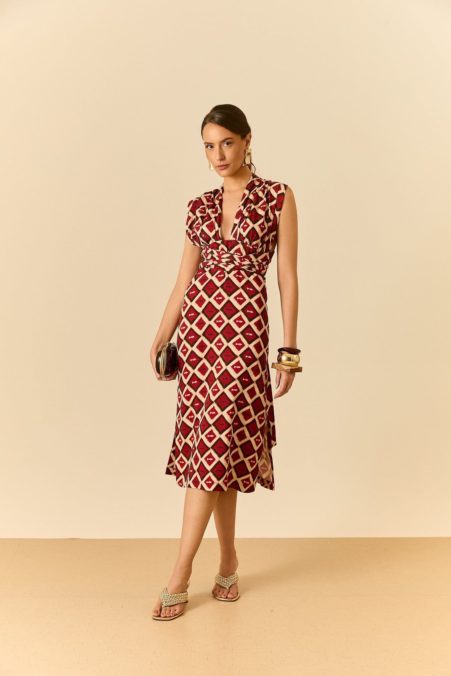 Vestido Midi Amarrações Piaba Soul Hara