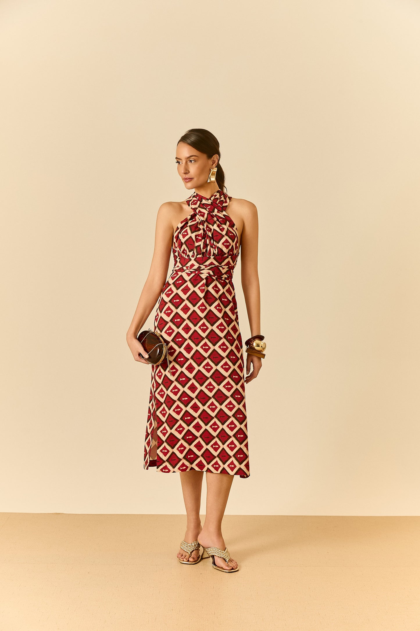 Vestido Midi Amarrações Piaba Soul Hara