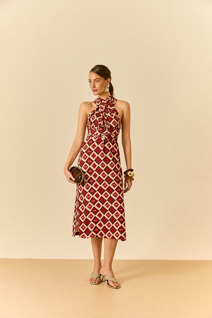 Vestido Midi Amarrações Piaba Soul Hara