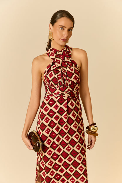 Vestido Midi Amarrações Piaba Soul Hara