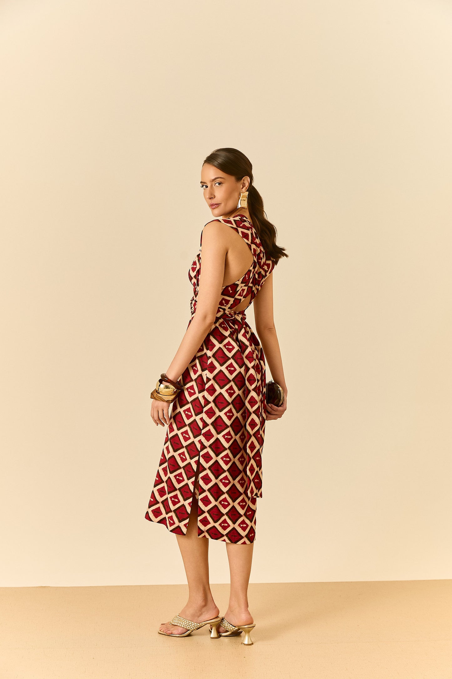 Vestido Midi Amarrações Piaba Soul Hara
