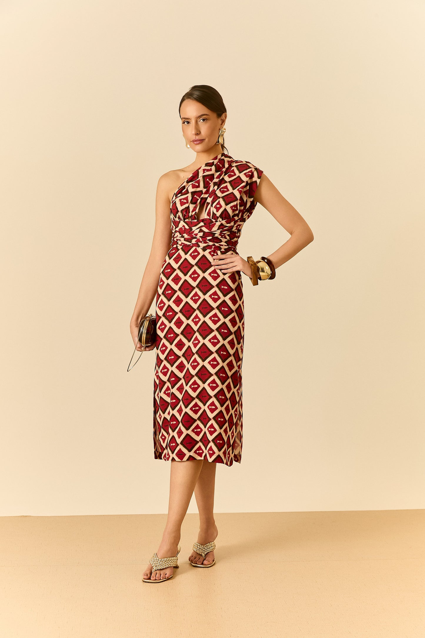 Vestido Midi Amarrações Piaba Soul Hara