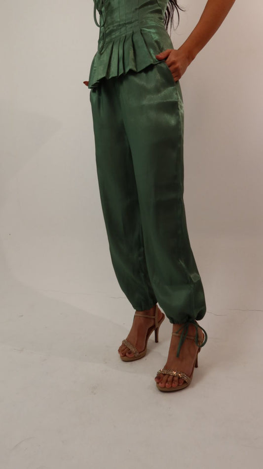 Calça Jogger Cintilante Verde Soul Hara
