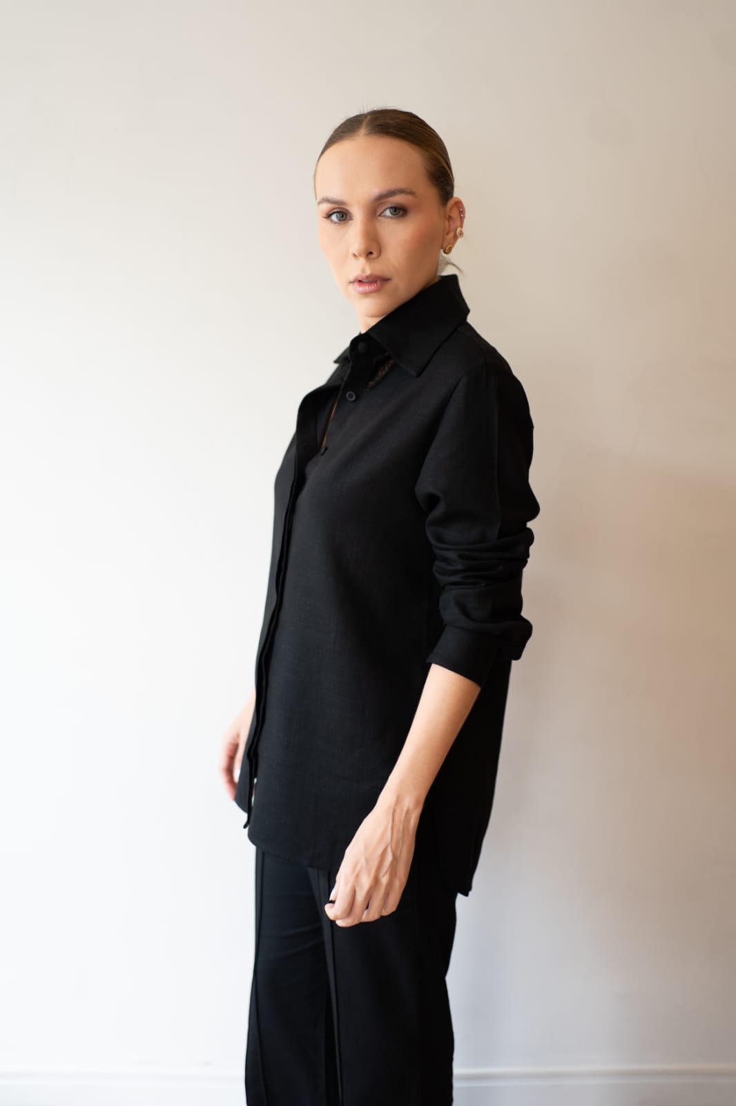 Camisa Punho Slim Rio Negro Soul Hara