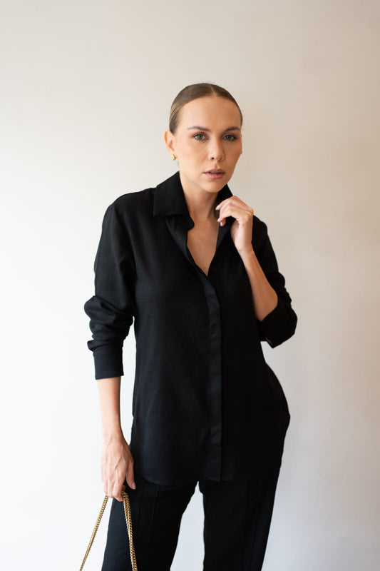 Camisa Punho Slim Rio Negro Soul Hara