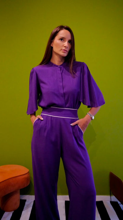 Camisa Manga Folha Roxa Soul Hara